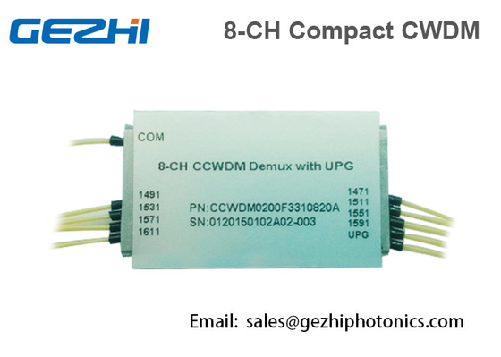 MAN CWDM Mux Demux 1x8 Channels Optical Multiplexer ขนาดเล็ก