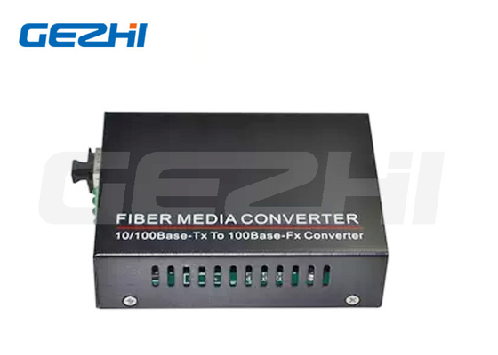 LC Connector Single Mode Fiber Converter Netaxcess 10 / 100Base TX ถึง 100Base FX ด้วยพอร์ต SFP / Rj45