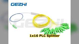 1x16 PLC Fiber Splitter การเชื่อมต่อที่เร็วขึ้น