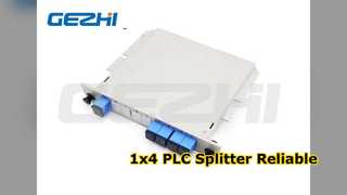 SC UPC 1x4 PLC Splitter ไฟเบอร์ออปติกที่เชื่อถือได้