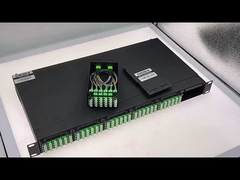 144 Core 1U Rack Mount MPO-LC/APC สายใยแบบเดียว ODF พร้อมเครื่องเชื่อมจีน