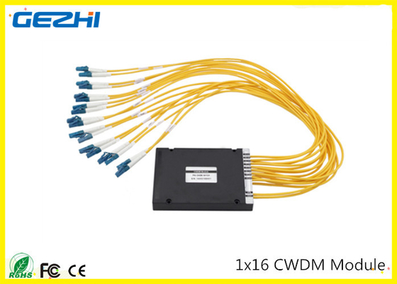 ซื้อ 1x16CH CWDM Mux Demux โมดูล 1260 - 1620nm ตัวเชื่อมต่อ LC หลายความยาวคลื่น online manufacture