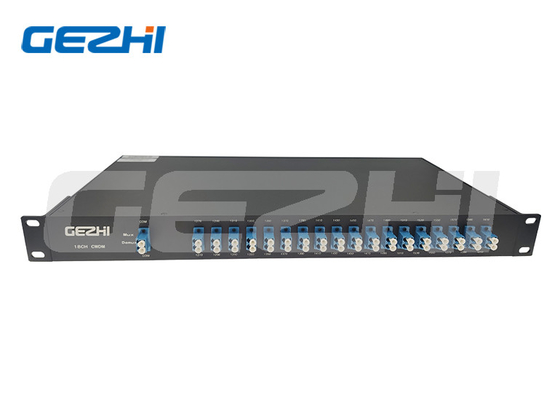 ซื้อ 18 Channel CWDM ไฟเบอร์ออปติกมัลติเพล็กเซอร์ดูเพล็กซ์ไฟเบอร์ในแชสซี 19