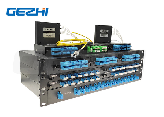 ซื้อ 100GHz 4 8 16 18 Channel DWDM Mux Demux โมดูลมัลติเพล็กเซอร์ออปติคัลแบบพาสซีฟ online manufacture