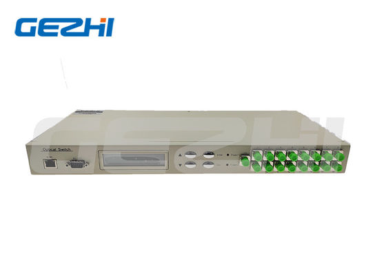 ซื้อ สวิตช์ออปติคัลแบบติดตั้งบนแร็ค 1x16 พร้อมอินเทอร์เฟซ RS232 และ Ethernet สำหรับการสื่อสารที่ปลอดภัยในช่วงความยาวคลื่น 850~1650nm การผลิตออนไลน์