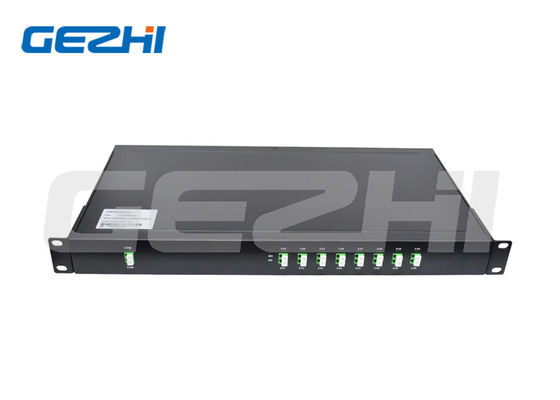 ซื้อ โมดูล DWDM Mux Demux 2x8ch พร้อม PDL ต่ำ ติดตั้งบนแร็ค 19 นิ้ว 1U LC APC สำหรับระบบ DWDM หนาแน่น การผลิตออนไลน์