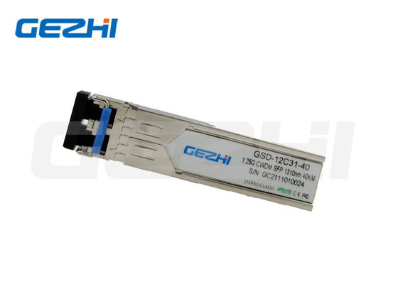 ซื้อ โมดูลทรานซีฟเวอร์ออปติคัล CWDM SFP อัตราข้อมูล 1.25G ความยาวคลื่น 1310nm ระยะทาง 40Km สำหรับไฟเบอร์โหมดเดี่ยว การผลิตออนไลน์