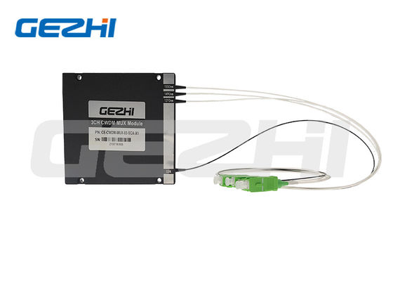 ซื้อ โมดูล CWDM ออปติคอล 3CH MUX DEMUX สำหรับเครือข่ายแบ็คโบน 5G ที่มีช่วงความยาวคลื่น 1270-1610 นาโนเมตร การผลิตออนไลน์