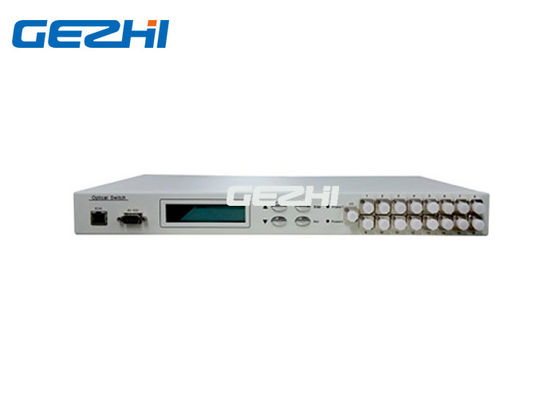 ซื้อ 1U 19 นิ้ว Rack Mount หลายช่อง 1x16 สวิทช์ใยแก้วนำแสง online manufacture