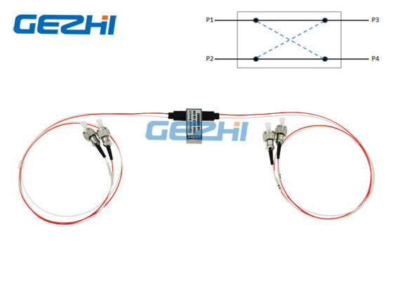 ซื้อ สวิตช์ไฟเบอร์ออปติก 1310nm 1550nm แบบสองทิศทางเต็ม 2 × 2 SM FC UPC online manufacture