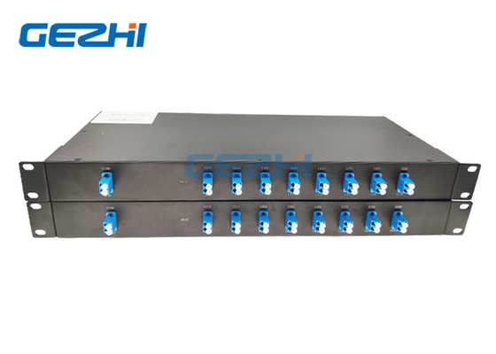 โมดูล CWDM ความยาวคลื่น 8 แชนแนล สองไฟเบอร์ต่ำ IL 19