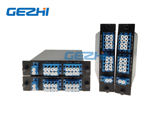 การแบ่งความยาวคลื่น PDL ต่ำมัลติเพล็กซิ่ง 8CH CWDM Splitter รวม