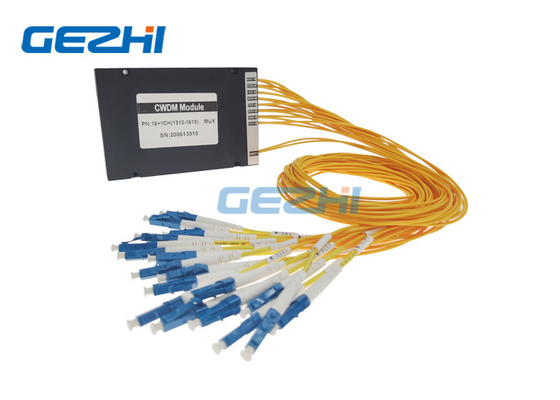 1x16 Optical Transport CWDM โมดูล 1310 - 1610nm ความยาวคลื่น ABS กล่อง