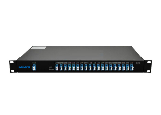 โมดูล CWDM แบบ Dual Fiber 18CH พร้อมตัวเชื่อมต่อ LC / SC / FC / ST