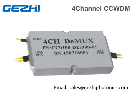 โมดูลขนาดเล็ก 4 ช่อง CWDM Mux Compact CWDM 1270 - 1610nm สำหรับเครือข่าย PON