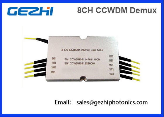 8CH CWDM Mux Demux มัลติเพล็กเซอร์การแบ่งความยาวคลื่นหยาบขนาดกะทัดรัด
