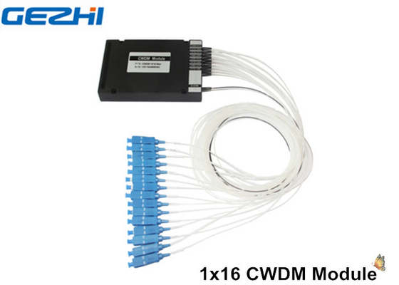 อุปกรณ์แบบพาสซีฟ 1 X 16 CWDM Mux Demux สำหรับเครือข่าย WDM / ระบบ CATV