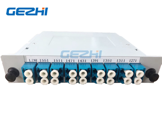ประเภทแทรก 16CH CWDM โมดูล LC/UPC 1271 - 1571nm สำหรับเครือข่าย WDM
