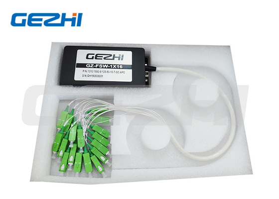 เครื่องสวิทช์ไฟเบอร์ออปติกส์ความยาวคลื่นที่สามารถปรับแต่งได้ 1x16 Multi Channel Single Mode Multimode