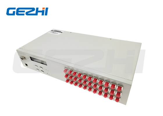 RJ45 Ethernet Remote Management 1x32 Port 100M สวิตช์ไฟเบอร์ออปติกส์ ความสูญเสียการใส่ต่ํา