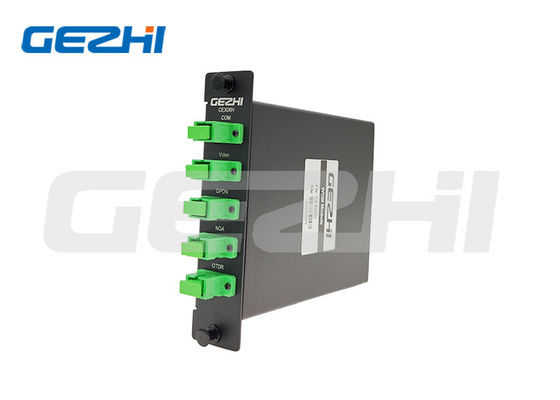 โมดูล WDM ตัวกรองการสูญเสียการแทรกต่ำสำหรับ GPON XGS-PON พร้อมความยาวคลื่น 1310/1490nm