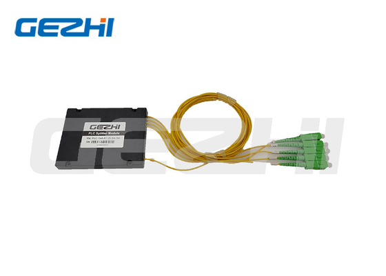 1x4 ตัวแยกไฟเบอร์ออปติกแบบพาสซีฟ SC/APC โมดูล ABS 1260 - 1650nm