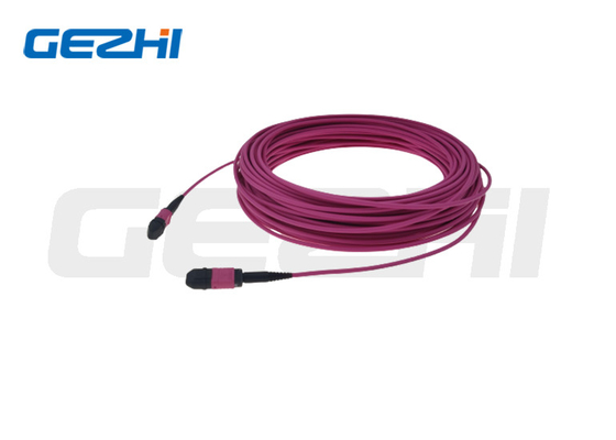 ชุดสายแพทช์ 12/24 แกน MTP MPO สายเคเบิล OM3 OM4 OM5 3.0 มม.