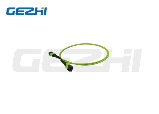LC OM3 8f MPO ไฟเบอร์ออปติก แพทช์คอร์ด FTTX MPO แพทช์เคเบิล