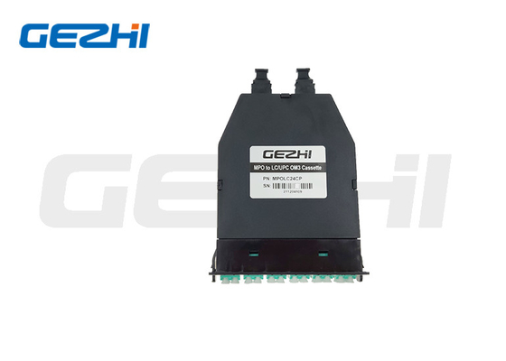 MPO Cassette Rack Mount Fiber Optic กล่อง MPO Cassette พร้อมสายแพทช์ ตัวแยกสายเคเบิล MPO