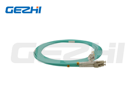 ผู้ผลิต FTTH ใยแก้วนำแสง LC OM3 Multimode Duplex Cable Jumper สายแพทช์ไฟเบอร์ออปติก