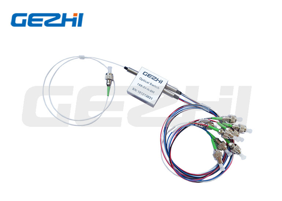 Singlemode 1xx8t Mechanical Optical Switch สวิตช์ออปติคัลคอนเนคเตอร์ LC/UPC