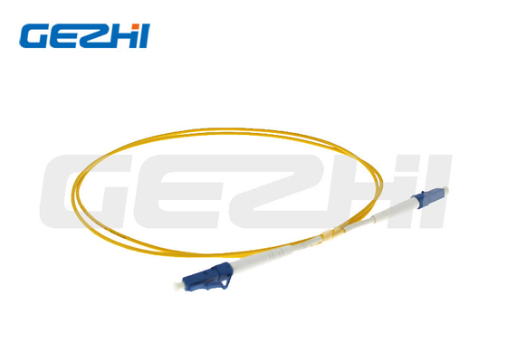 LC / UPC ถึง LC / UPC สายแพทช์ไฟเบอร์ออปติก Simplex PVC / LSZH สำหรับเครือข่าย