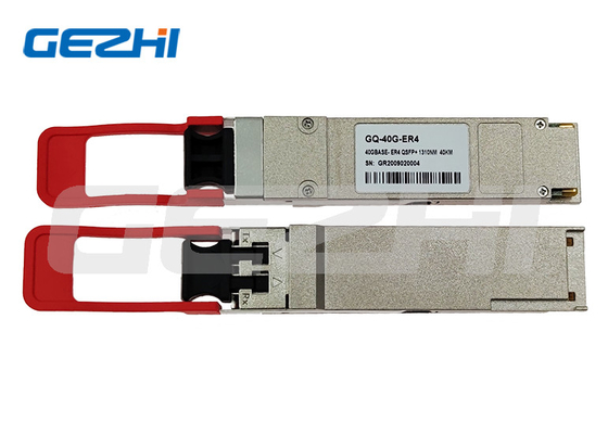 โมดูลรับส่งสัญญาณไฟเบอร์ออปติก Er4 40km 40g Qsfp + ตัวรับส่งสัญญาณออปติคัล
