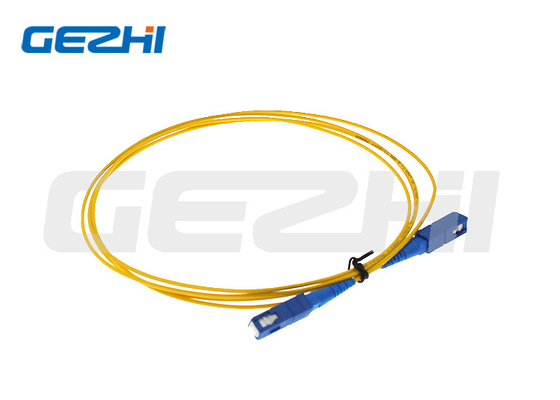 สายแพทช์ไฟเบอร์ออปติก Simplex LSZH SC / UPC ถึง SC / UPC สำหรับ LAN / CATV