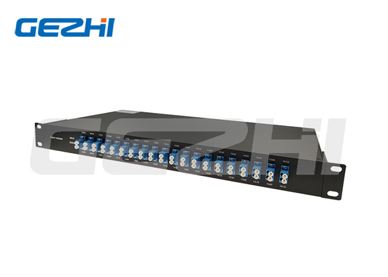 18CH CWDM Mux Demux โมดูล 1270 - 1610nm LC / UPC 20nm มัลติเพล็กเซอร์
