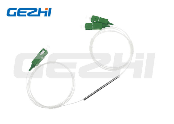 FTTX FTTH 1X2 FBT Coupler 2 ทาง SC / APC Mini FBT Splitter 1310nm หรือ 1550nm