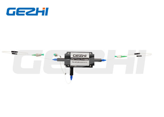 3 พอร์ต 1310/1480/1550nm 20W High Power Fiber Circulator สำหรับ Fiber Sensor และ Amplifier