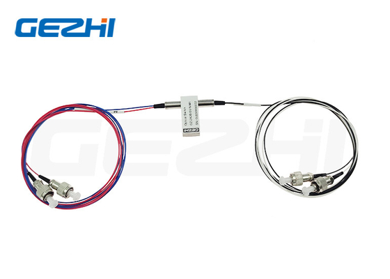 สวิตช์ไฟเบอร์ออปติก 2x2 Channels ความน่าเชื่อถือสูง ความเสถียรสูง Opto Mechanical