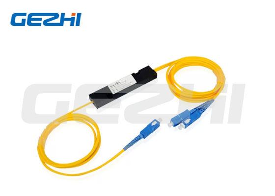 เครื่องแยกไฟเบอร์ออปติกแบบ 1x2 SC/UPC แบบเดียวสําหรับระบบ CATV และ FTTX