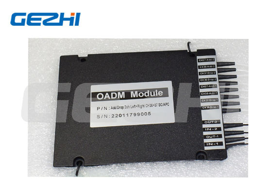 Dual Fiber DWDM OADM Optical Add/Drop Multiplexer พร้อมอินเทอร์เฟซ SC/APC และการสูญเสียการแทรกต่ำ