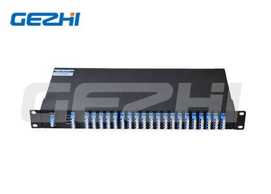 40CH Single Mode Rackmount DWDM Mux Demux Module สําหรับการจําแนกคลื่นที่หนาแน่น