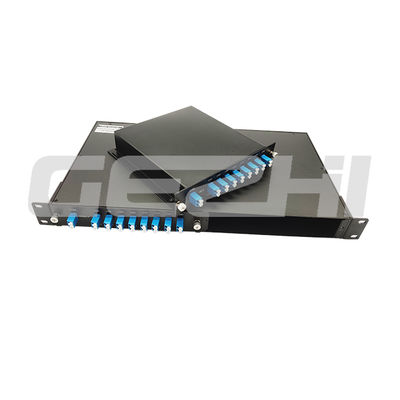ประเภทเครื่องเชื่อม LC DWDM Mux Demux ด้วยความชื้นสัมพัทธ์ 5% ~ 95% และการบริโภคพลังงาน ≤ 10W
