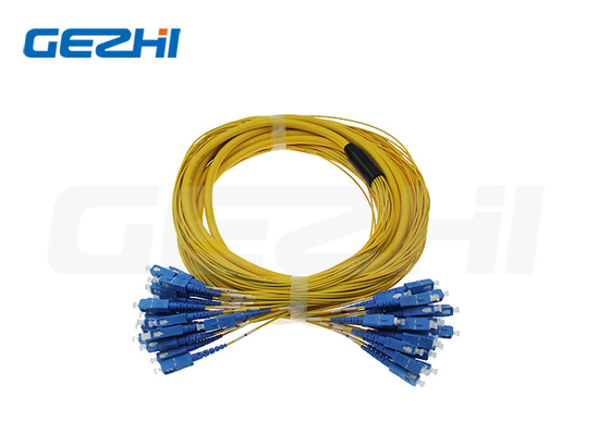 12 หลัก SingleMode Indoor Fiber Optic Patch Cord พร้อมเครื่องเชื่อม SC
