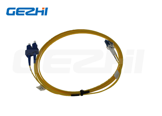 การสูญเสียการใส่ที่ต่ํา LC ถึง SC SingleMode Duplex Patch Cord
