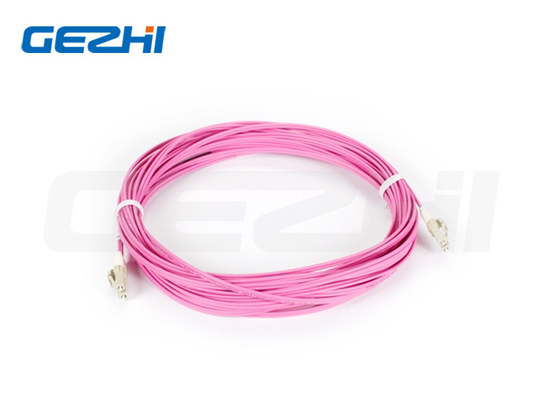 LC MM 50/125 ดับเพล็กซ์ LC OM4 สายพับไฟเบอร์ออปติก
