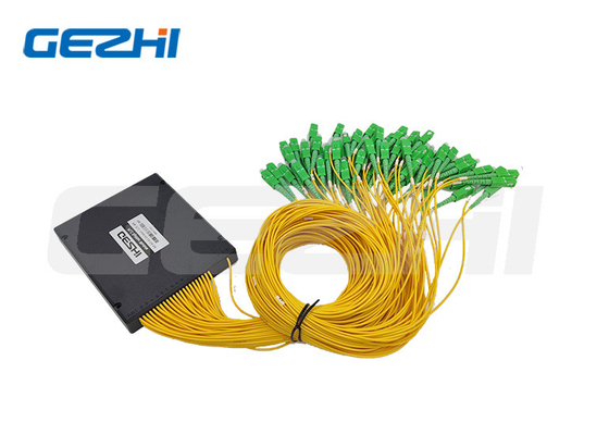 โมดูล ABS พลาสติก 1x64 PLC Fiber Splitter สําหรับเครือข่าย FTTX PON