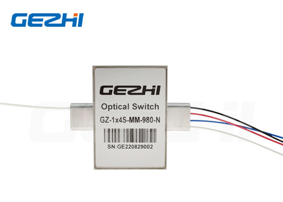 1x4s 105/125um สวิตช์ไฟเบอร์ออปติกสําหรับเซนเซอร์ไฟเบอร์