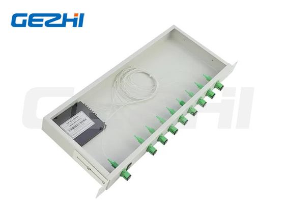1x2 1x64 1x8 PLC Splitter 1x32 Fiber Splitter 1U 19 นิ้ว รีค Mount ประเภท