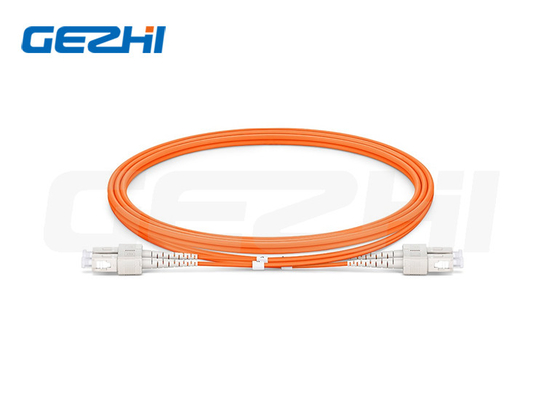 SC UPC ถึง SC UPC Duplex OM1 Multimode Patch Cord สําหรับเครือข่าย CATV