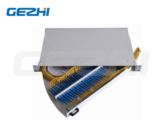 19' 1U ด้านดึงออก Rack Mount ไฟเบอร์ออปติก แพทช์แพนล